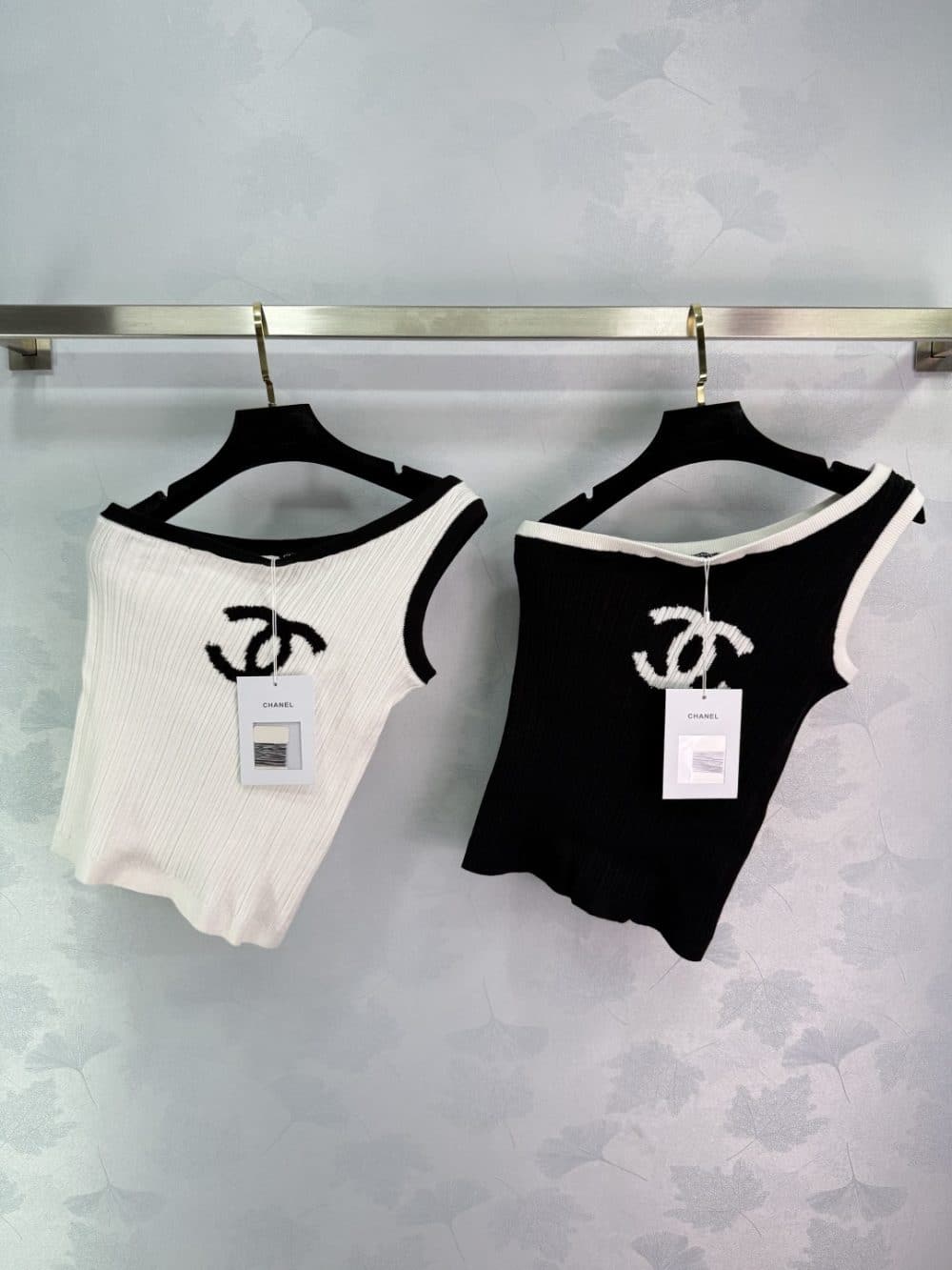 Maison C. Cropped Knit Half Top