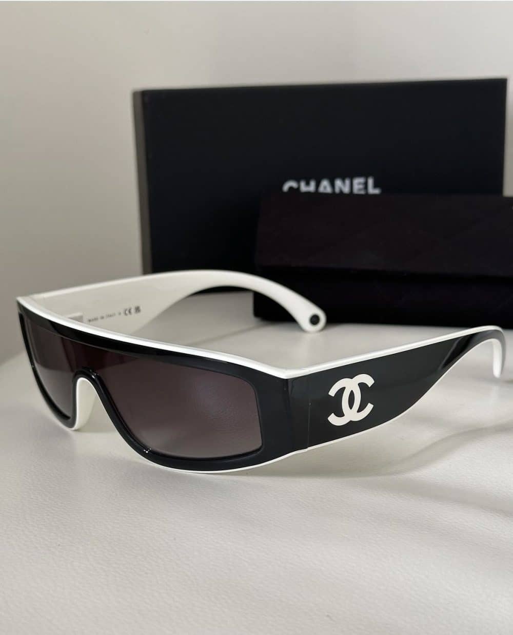 Maison C. Oversized Shield Sunglasses