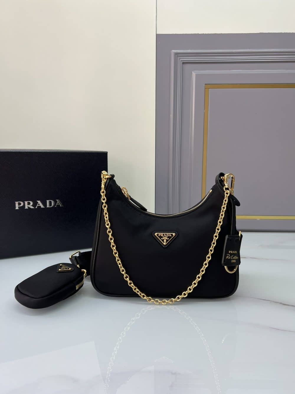 PRV Milano Nylon Shoulder Bag