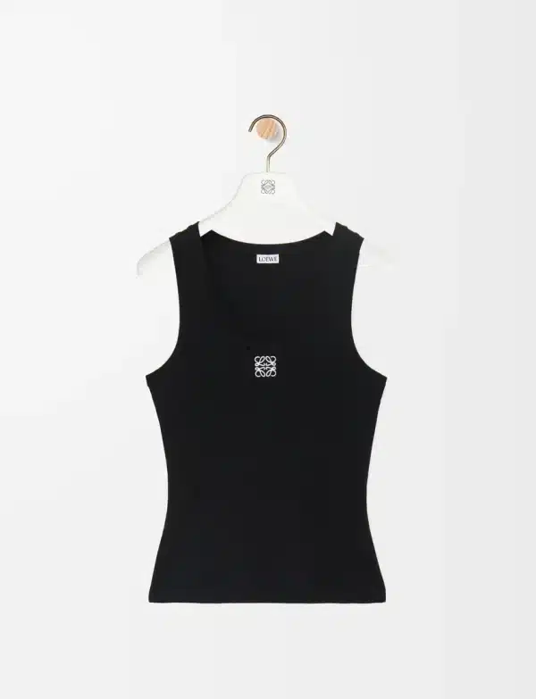 LVA Studio Ribbed Logo Tank Top