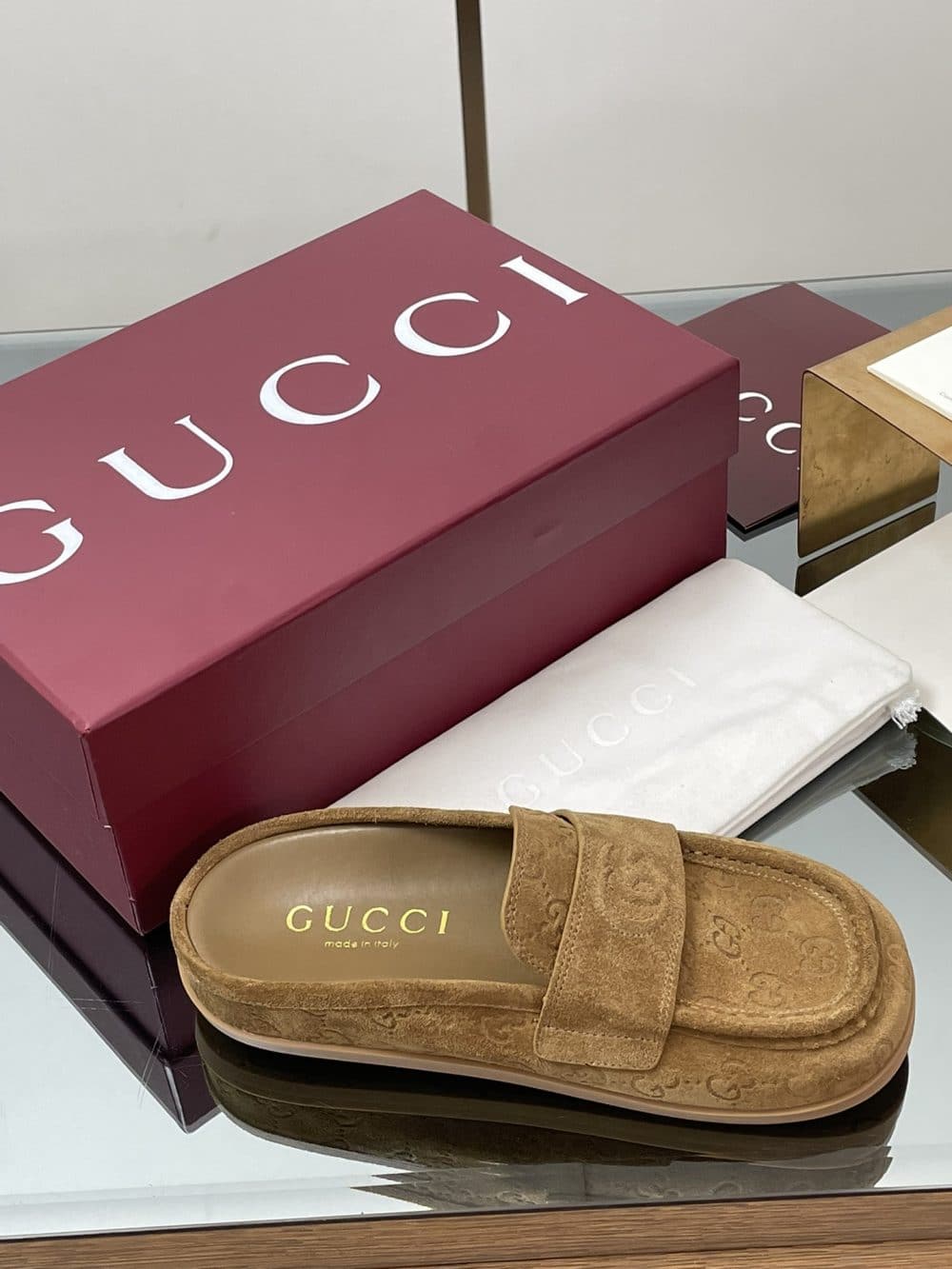Casa G. Classic Suede Slip-On Mules - Image 3