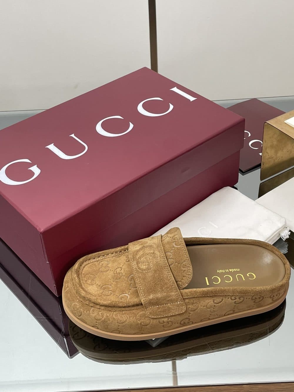 Casa G. Classic Suede Slip-On Mules - Image 2