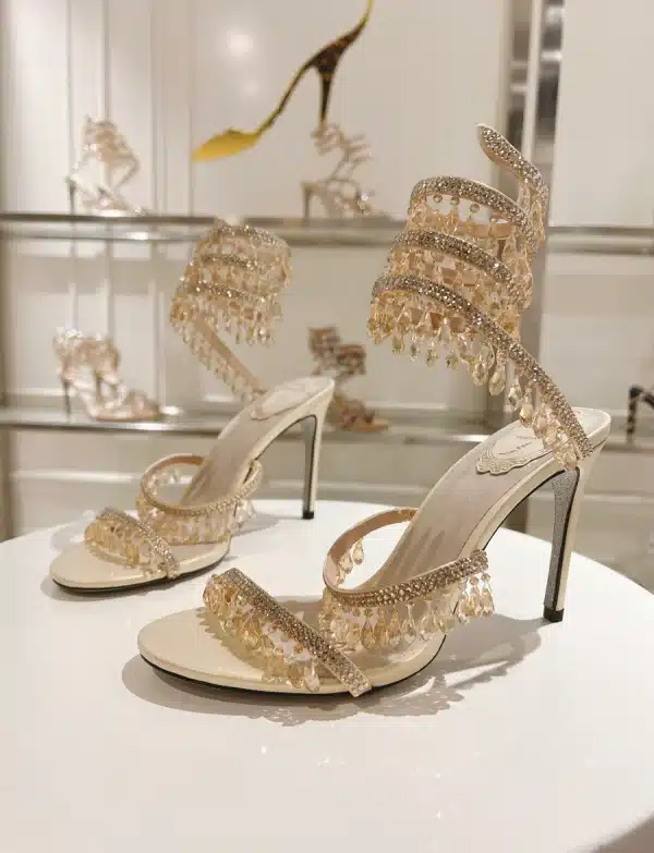 RCV Atelier Glass Crystal Embellished Heels